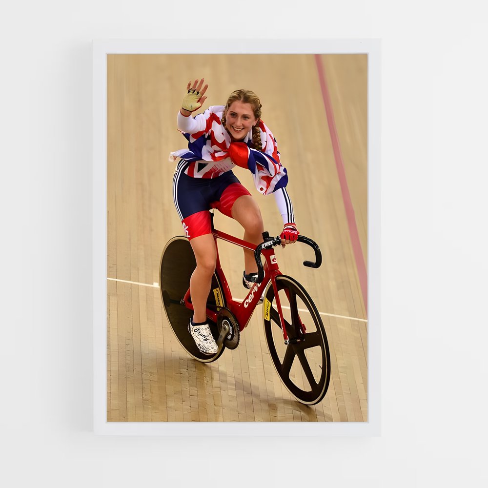 Poster La Piste Olympique – affiche Cyclisme (vue 3)